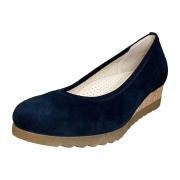 Gabor comfort 42641-46 Darkblue (Dunkelblau) - Ballerina - Damenschuhe Modische Pumps / Ballerina, Blau, leder (samtchevreau)