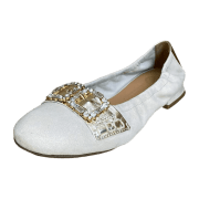Donna Carolina Adriel CAMOSCIO BEIGE +PLATINO