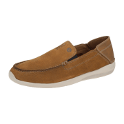 Clarks Gorwin Step Slipper hellbraun Mokassin Nubuck