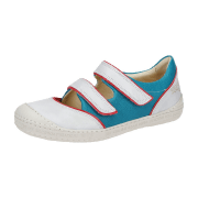 Eject Dass Schuhe weiß blau Klett Slipper 20954