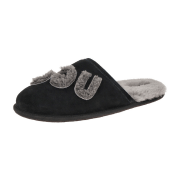 UGG SCUFF LOGO SHEEPSKIN Hausschuhe schwarz 1123773
