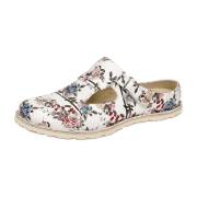 Eject Sony3Deal Pantolette Clogs weiß bunte Blumen 11191