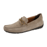 Geox Snake Mokassin Schuhe dunkel-grau Schleife U3507D