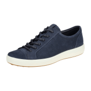 Ecco Soft 7 Schuhe dunkelblau Nubuck Sneaker 470364