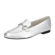 Paul Green Schuhe Loafer grau platin Nappa 2596