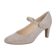 Gabor Riemchen Pumps rosa silber metallic 41.411.64