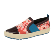 Geox Breeda Designer Schuhe rot kombi Slipper