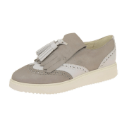 Geox Thymar Slipper grau weiß Fransen