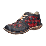 Eject Dunas Schuhe blau rot Karo Damen 10036