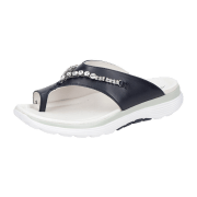 Gabor comfort Gabor RollingSoft Pantolette blau Strass 26.812.56