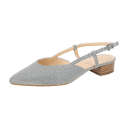 Peter Kaiser Aina Sling Pumps grau silber Glitzer 24167