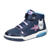 Geox Inek Lama Schuhe dunkelblau Blinker Kinderschuhe J16ASC