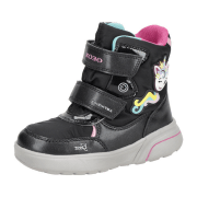 Geox Sveggen Kinder Stiefel schwarz Einhorn Warmfutter J267UC