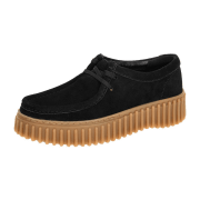 Clarks Torhill Bee Schuhe Mokassin schwarz Plateau 26172044