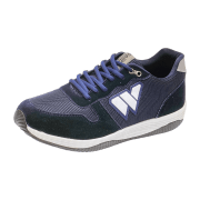 Wellbe Sydney Navyblue/White (blau) - Sneaker - Herrenschuhe Sneaker / Schnürschuh, Blau, leder/textil (leicht wasserabweisend)