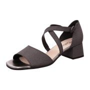 Gabor Kreuz Riemchen Sandalette grau Schimmer 41.760.69