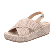 EHM Keilsandalette,überkr.,Beige