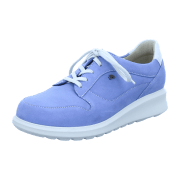 FinnComfort Mogan Blue Hielo (blau) - Schnürschuh mit loser Einlage - Damenschuhe Bequeme Schnürschuhe, Blau, leder (nubuk/agra)