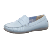 Sioux Carmona 700 Sky (Hellblau) - Slipper - Damenschuhe Slipper / Trotteur, Blau, leder (velour)