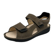 FinnComfort Skiathos Oxide/Schwarz (Braun) - Sandale - Marken , Braun, leder (tango/buggy)