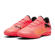Puma Future 7 Play TT Multinocken-Fußballschuhe Herren 03 - sunset glow/puma black/sun stream 40
