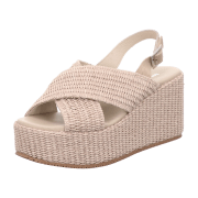 EHM Keilsandalette,überkreuzt,Sand