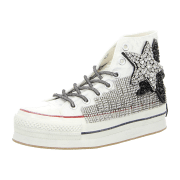 Nan-Ku Damen Plateau Schnürschuhe
