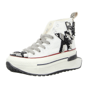 Nan-Ku Damen Plateau Schnürschuhe