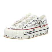 Nan-Ku Damen Plateau Schnürschuhe