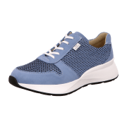 FinnComfort Leganes Blue/Sky  (blau) - Schnürschuh mit loser Einlage - Damenschuhe Bequeme Schnürschuhe, Blau, leder/textil (nubuk/koza)