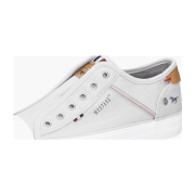 Mustang Leinen Sneaker Silbergrau