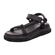 Voile Blanche Sandale, Knoten, Schwarz