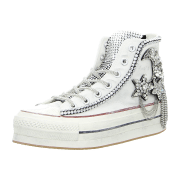 Nan-Ku Damen Plateau Schnürschuhe