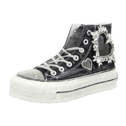 Nan-Ku Damen Plateau Schnürschuhe