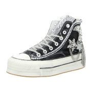 Nan-Ku Damen Plateau Schnürschuhe