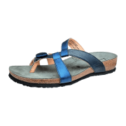 Think Julia Pantolette blau navy Zehentrenner