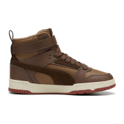 Puma RBD Game Winterized Mid-Top Sneaker gefüttert Kinder deep olive/dark chocolate/puma team gold 38