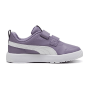 Puma Courtflex V3 Sneaker mit Klettverschluss Kinder 03 - PUMA navy/PUMA white/PUMA red 35