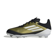 adidas F50 League Messi FG/MG Fußballschuhe Kinder IF6919 - gold met./cloud white/core black 38
