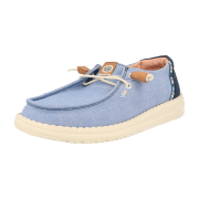 Hey Dude Shoes Wendy 40729-425 Blau - sportlicher Schnürschuh - Damenschuhe Slipper / Trotteur, Blau