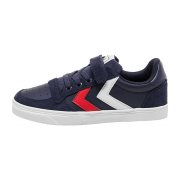 Hummel Slimmer Stadil Leder Low-Top Sneaker Kinder 9001 - white 34