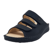 FinnComfort Mataro Marine (Dunkelblau) - Pantolette - Marken , Blau, leder (antik)