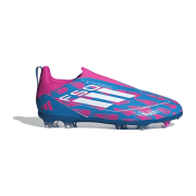 adidas F50 League Laceless FG/MG Fußballschuhe Kinder IH8056 - solar blue/cloud white/solar pink 30