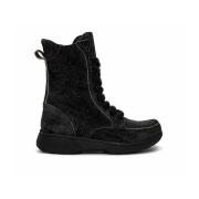 Xsensible Emilia Grey (Dunkelgrau) (schwarz) - ungefütterte Stiefelette - Damenschuhe Bequeme Stiefel / Stiefeletten, Schwarz, leder