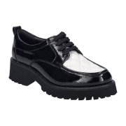 Josef Seibel Sallina 01 Damen Schuhe schwarz weiß Mokassin