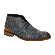 Floris van Bommel Crepi Schuhe grau Schlange 50141