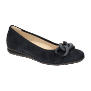 Gabor comfort Ballerina blau Velour 62.625.36