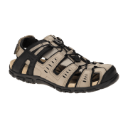 Geox Strada Outdoor Sandale taupe grau schwarz U4524C