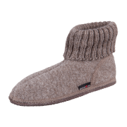 Haflinger Hüttenschuh Karl 631047-46 beigemeliert Wolle