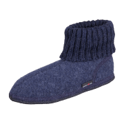 Haflinger Hüttenschuh Karl 631047-72 jeans Wolle